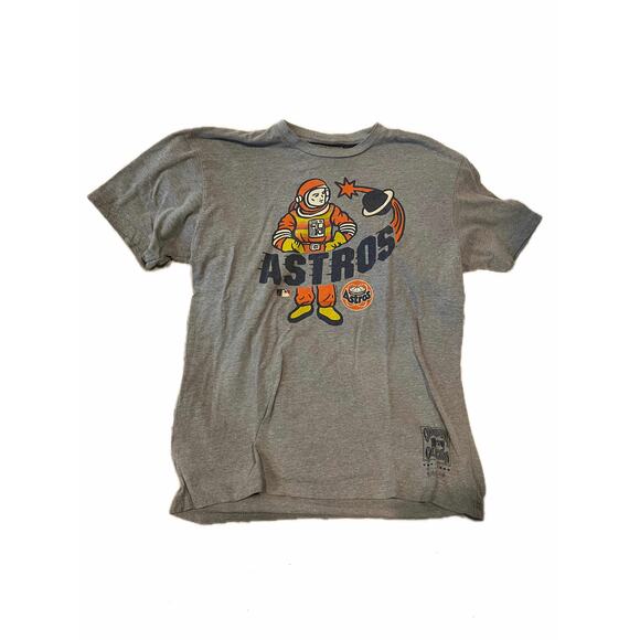 Mitchell & Ness Nostalgia Houston Astros Gray T-Shirt Mens L - Picture 1 of 3